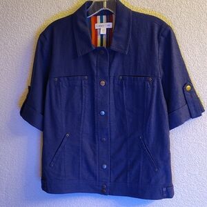 NEW Coldwater Creek Purple Teddy Jacket HMBC